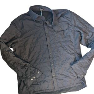Kuhl Fleece Lined Snap Jacket Shacket Gray Lightweight Outdoor Large